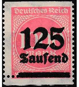 Deutsches Reich - Teilzhnung Nr. 291 postfrisch oben und unten ungezhnt