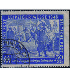 SBZ - Teilzhnung Nr. 199 gestempelt, rechts ungezhnt Leipziger Herbstmesse 1948