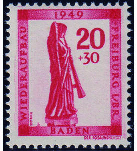 Franz�sische Zone - Abart Nr. 40 I postfrisch, typgepr. und signiert Schlegel