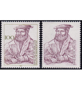 BRD-Abart fehlende Wertziffer Nr. 1763 F postfrisch Hans Sachs