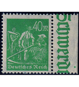 Deutsches Reich - Randstreifen Nr 244 postfrisch Einzelmarke mit durchgez�hntem Seitenrand