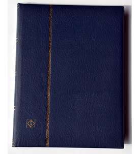 Leuchtturm Premium 64 schwarze Seiten A4 Briefmarkenalbum Einsteckbuch wattierter Ledereinband