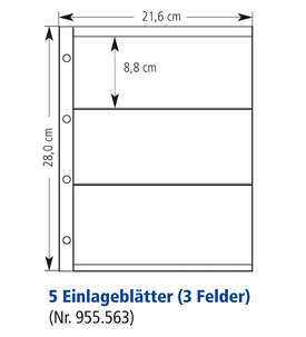 Individual-Perfekt-PLUS Hllen 3 Felder (Pack=5 Hllen)