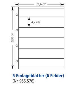 Individual-Perfekt-PLUS Hllen 6 Felder (Pack=5 Hllen)