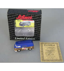 Schuco Sammleredition          Goldhahn - VW Bus blau-gold