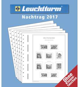 LEUCHTTURM Nachtrag BRD Bund 2017 ohne Schutztaschen