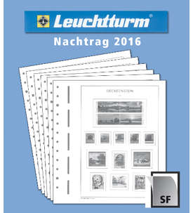 LEUCHTTURM Nachtrag Liechtenstein 2016 mit Klemmtaschen