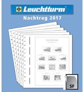 LEUCHTTURM Nachtrag BRD Bund 2017 mit Klemmtaschen