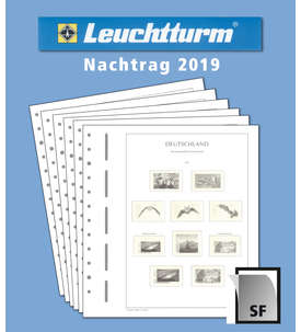 LEUCHTTURM Nachtrag BRD Bund 2019 mit Klemmtaschen