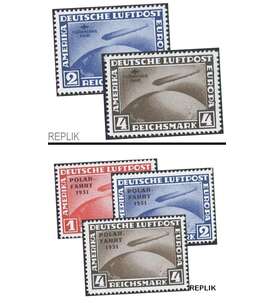 SET: Zeppeline Replik Sdamerikafahrt 1930 und Polarfahrt 1931