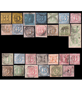 SET: Thurn und Taxis Lot I + II gestempelt