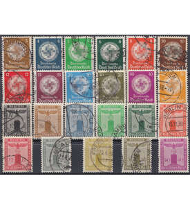 SET: Dt. Reich Dienstmarken Nr. 132-143,144-154 gestempelt