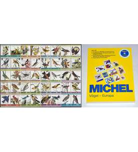 SET: Motiv Vgel postfrisch ** + MICHEL Katalog Vgel