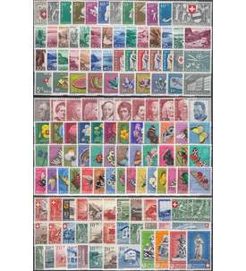 SET: Schweiz postfrische Zuschlagsmarkenkollektionen