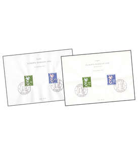 SET: Europa Bltter 1958 - BRD und Saarland