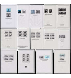 SET: BRD/Berlin 14 Amtliche Schwarzdrucke