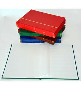 10er Set Einsteckalben,Einsteckbücher A4 - 16 weiße Seiten mit 9 Klemmstreifen und doppel Pergamin Zwischenblättern