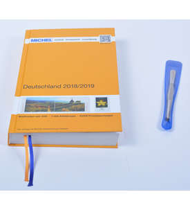 MICHEL Deutschland Katalog 2018/2019 plus Gratis Briefmarken Pinzette spitz