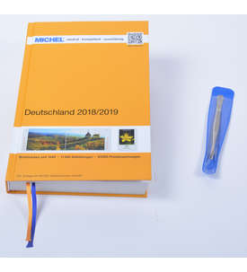 MICHEL Deutschland Katalog 2018/2019 plus Gratis Briefmarken Pinzette rund