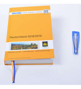 MICHEL Deutschland Katalog 2018/2019 plus Gratis Briefmarken Pinzette Spaten